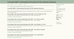 Desktop Screenshot of journals.isss.org